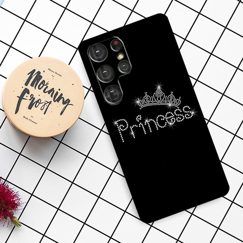 King Queen Couple Lovers Case For Samsung Galaxy S21 S22 S23 S24 S25 Ultra S9 S10 S25 Plus S25 FE S20 FE Phone Cover