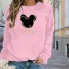 Tops For Women Animal Face Print Round Neck Long Sleeve T-shirt Fall Casual Slim Pullover Women's Long Sleeve Top