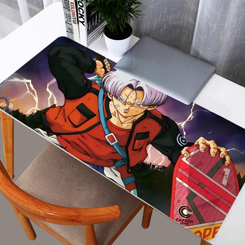 DBZ Dragon Ball Trunks Mouse Pad Large XXL PC Desk Mat Gamer Office Carpet Keyboard Table Gaming Accessories Mousepad