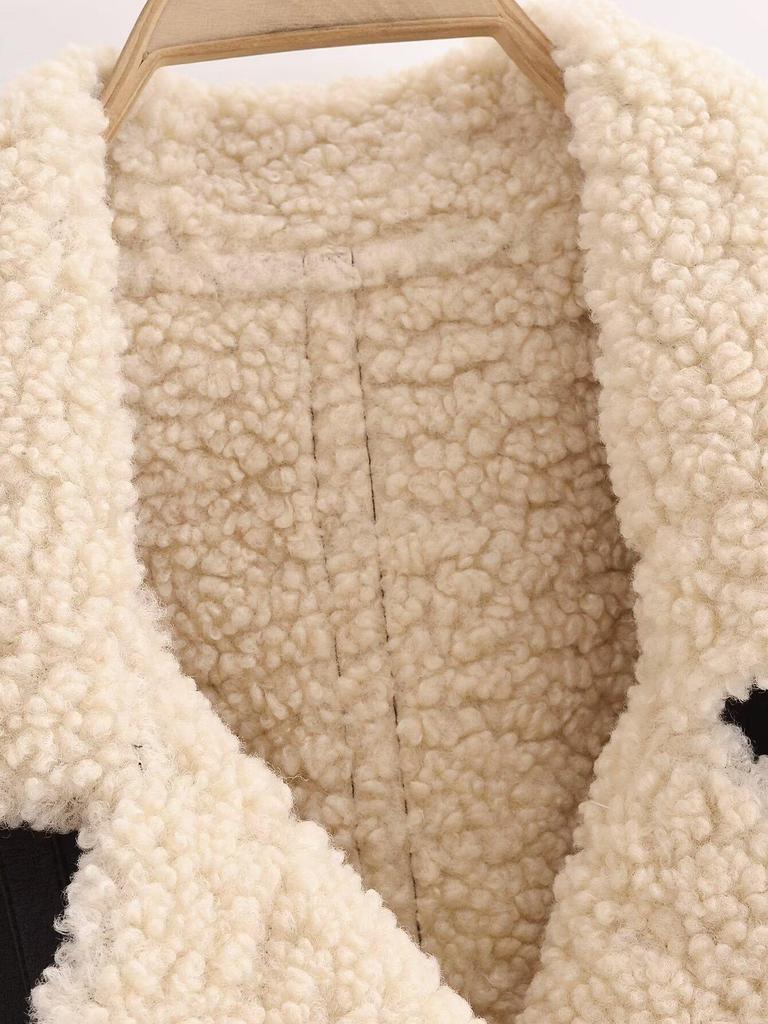 European & American Style Women's Leather & Fur One-Piece Jacket Coat - Versatile New Fashion