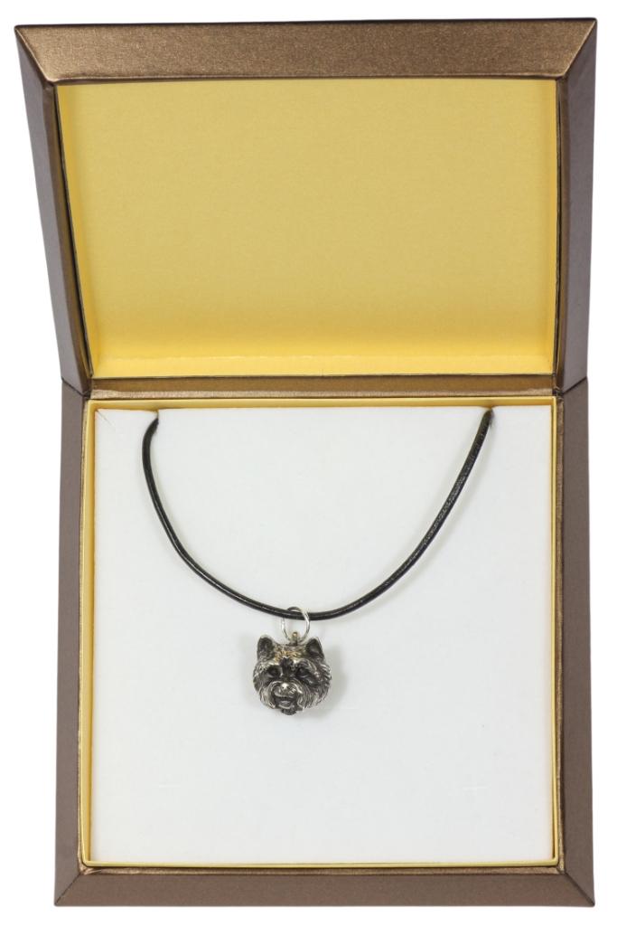 

West Highland White Terrier, Westie, Westy I - Dog necklace in gift box, silver-plated locket for dog fan, striking pendant by Art-Dog brand