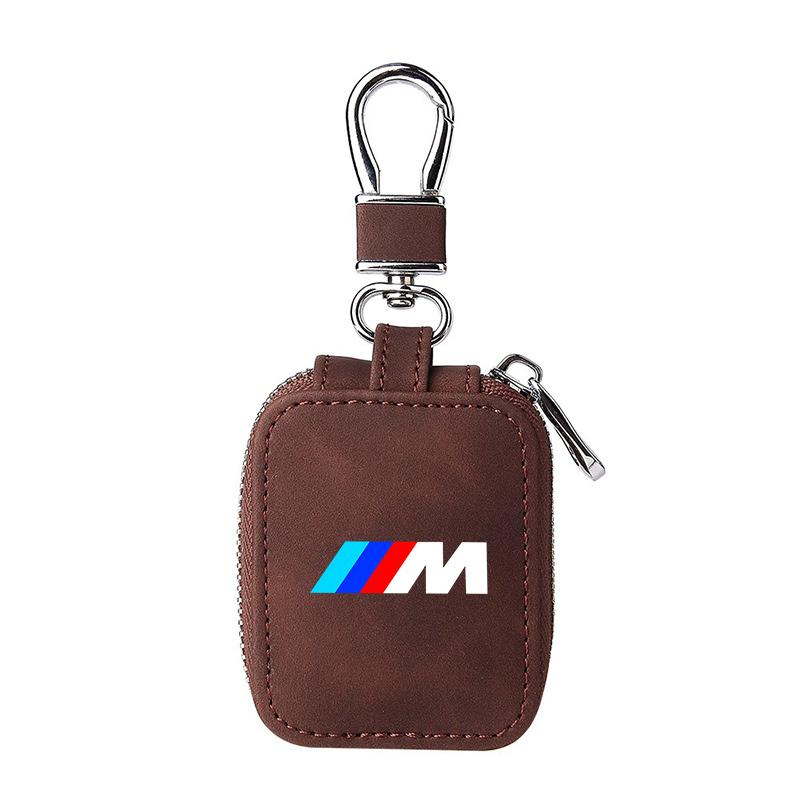 High-end Leather Car Logo Bluetooth Headset Box Protector Case For BMW 50th M M2 M3 M4 M5 M6 E46 E90 E60 F10 F30 E39 E36 F20 E87 GB1