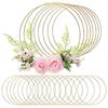 12" Metal Flower Hoop for Dream Catchers DIY Craft Wall Decor Wreath Rings Wreath Hoop for Wedding Party Decoration