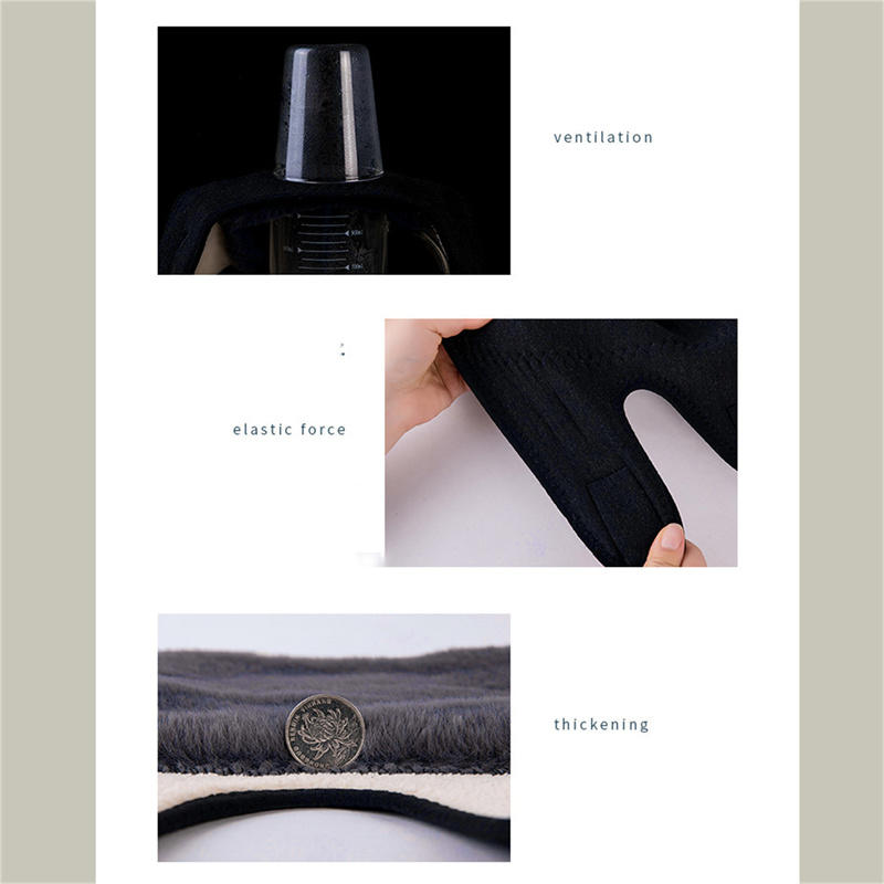 Winter Warm Knee Pads for Women Leg Warmers Men Old People Cold Leg Arthritis Kneepad Knee Support Rabbit Fur Knee Protector