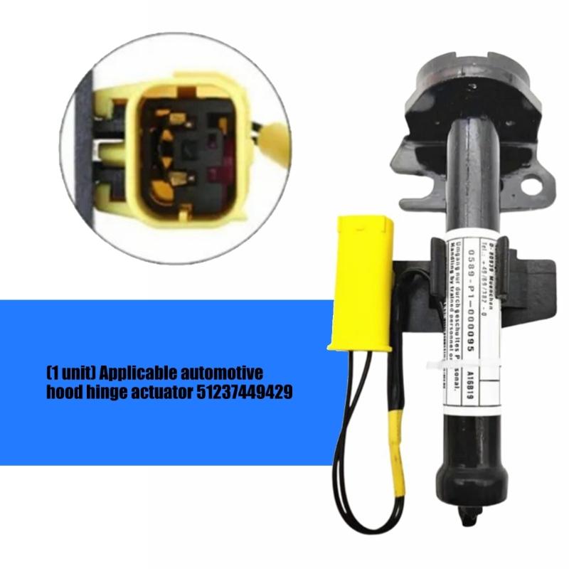 Direct Fit Automotive Engine Cover Hinge Actuator ABS Metal Material Suitable For G21 G28 Models 51237449429 51237458196