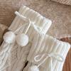 Girls Socks Spring Fall Korean Flipped Calf Sleeve Children Warm Autumn Winter Piled Socks Twisted Sock Sleeve