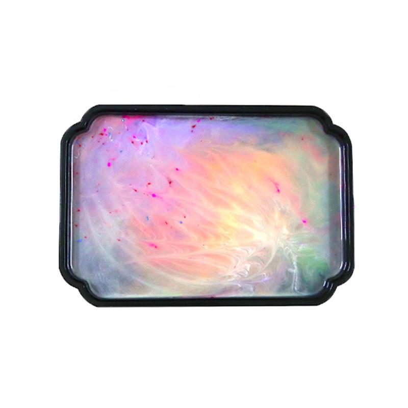 Storage Tray Silicone Mold Octagonal Shape Quincunx Tray Dish Gel Epoxy Resin Molds for Flower Pot Base Craft DIY Plaster Molds