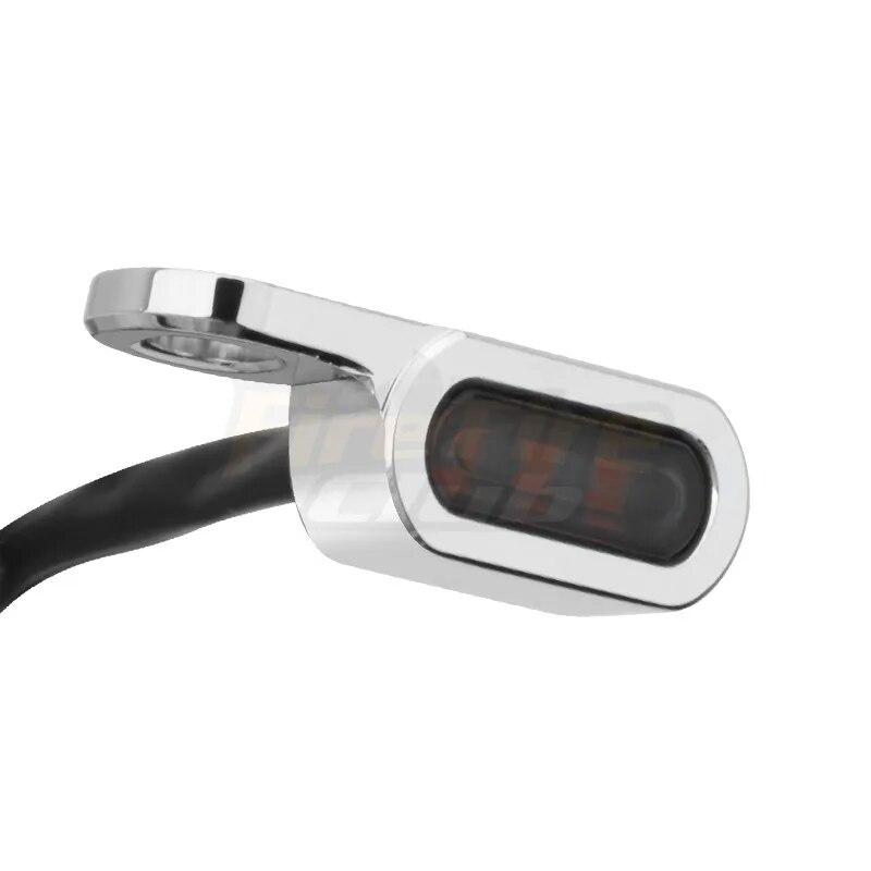 Motorcycle LED Turn Signal Indicator Light Mini Running Lamp For Harley Touring Street Glide 14-21 Softail 16-17