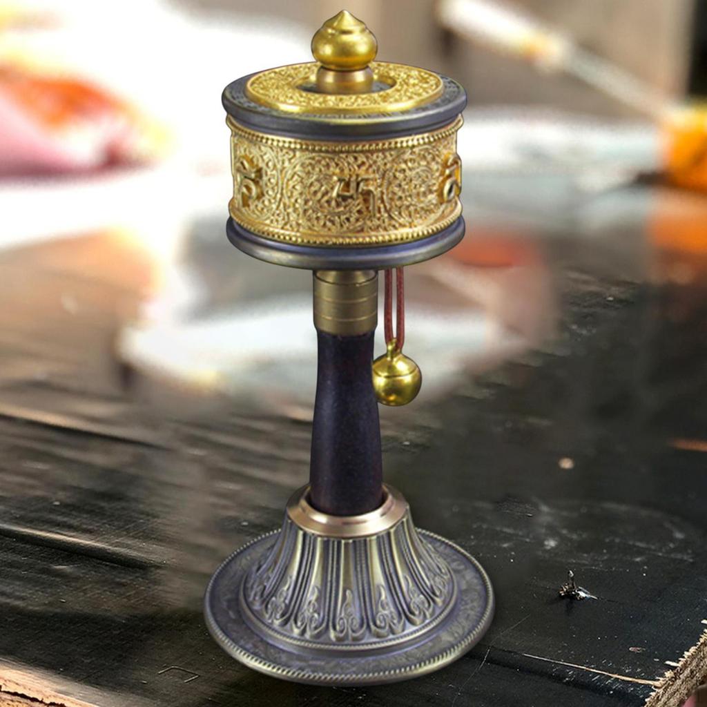 Prayer Wheel Base Buddhist Support Ornament Gift Elegant Religion Handheld Holder Stand