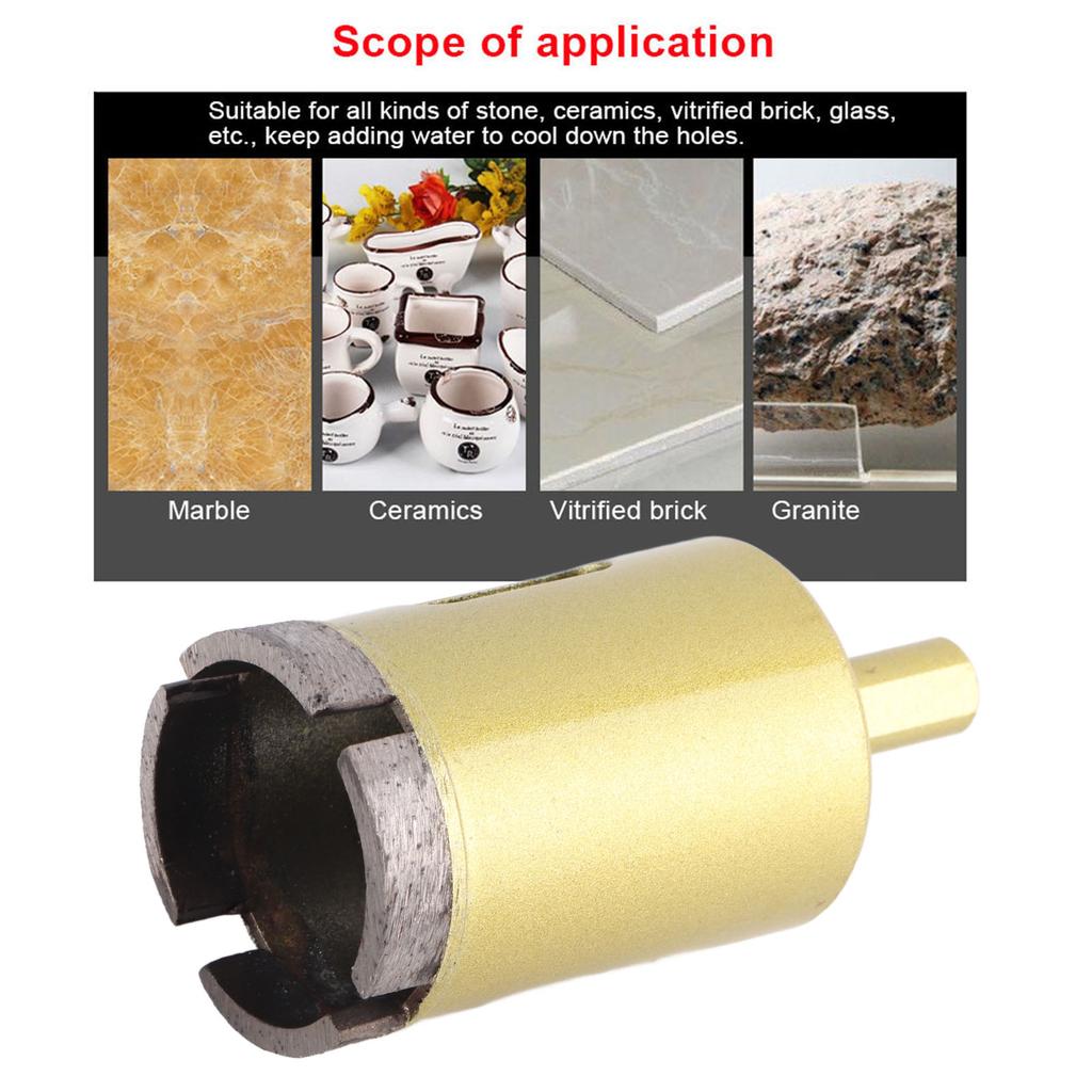 Lochsäge Bohrer Dreikantschaft für Marmor Keramikfliesen Betonwand 40?60 mm