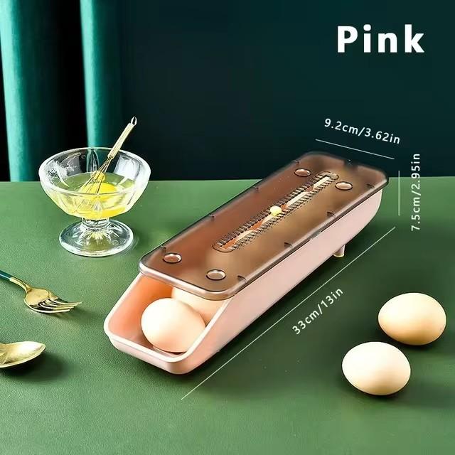 

Ящик для хранения яиц Органайзер для холодильника Автоматический вращающийся держатель для яиц Органайзер для хранения в холодильнике Контейнер для хранения продуктов