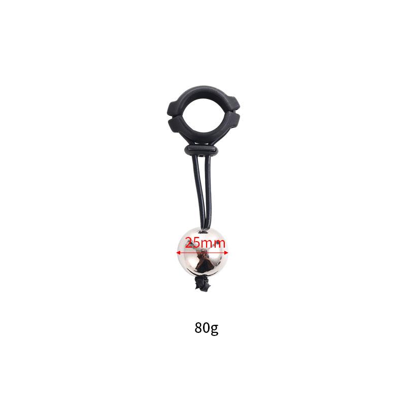 Male Drop Ball Heavy Weight Stretcher Silicone Penis Cock Rings Metal Hanger for Enlargement Extender Pull Eexercise Corpus Cavernosum Sex Toys Man