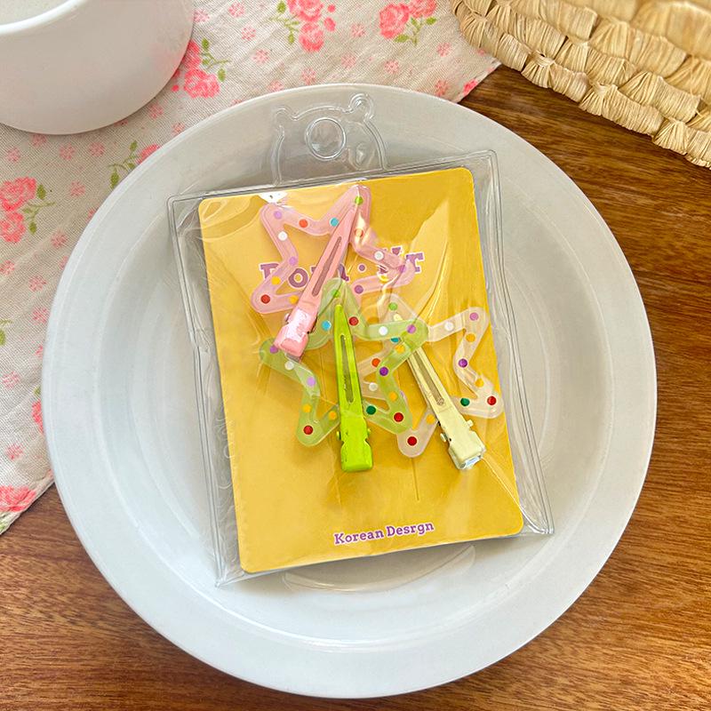 Versatile Floral Polka Dot Hair Clip for Fine Hair