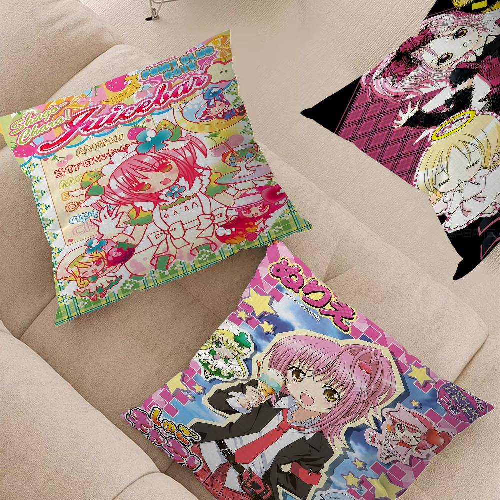 Shugo Chara Japan Anime Cushion Cover Polyester Sofa Cushions Decorative Throw Pillows Home Decoration Pillowcover