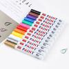 1/3/5 PCS White Paint Markers Pens Oily Waterproof Plastic Large Capacity White Marker School Supplies Stationery 0.7/1.0/2.5mm