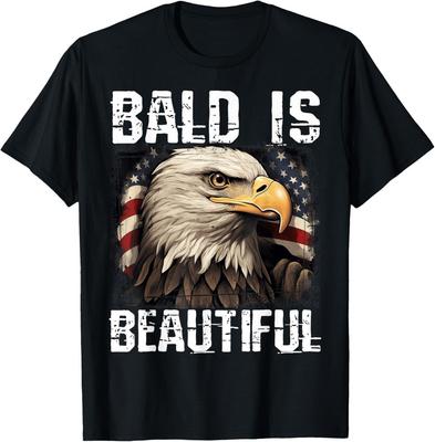Bald Is Beautiful 4th of July Independence Day Bald Eagle Unisex T-Shirt