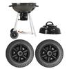 Heavy Duty 6" Barbecue Grills Casters Heatproof Plastic Construction Easy Installation Suitable Accessories