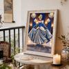 Disney Pearl Painting Cinderella Crystal Castle Dance Dress Creative Art Exquisite Landscape Sparkling PaintingCraftHomeWallDecorationDIYHandmadeGift
