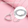 925 sterling silver 16-30 inch exquisite heart-shaped pendant necklace for women's fashion wedding jewelry accessories
