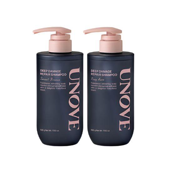 

UNOVE Deep Damage Repair Shampoo Sweet Breeze Hair Repair Shampoo Double Set 500g x 2
