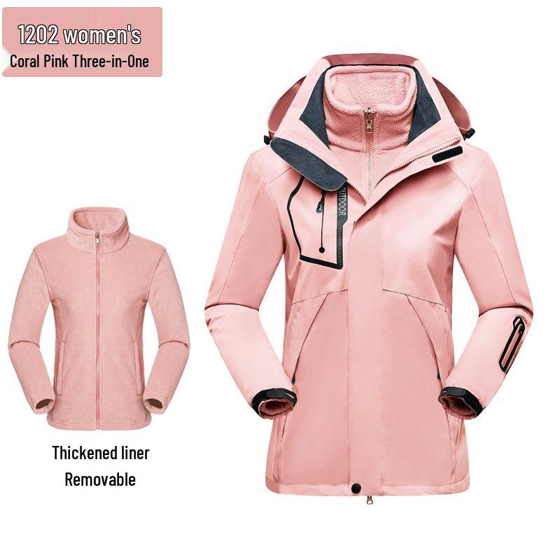 Unisex 3-in-1 Waterproof & Insulated Hiking Suit with Custom Logo