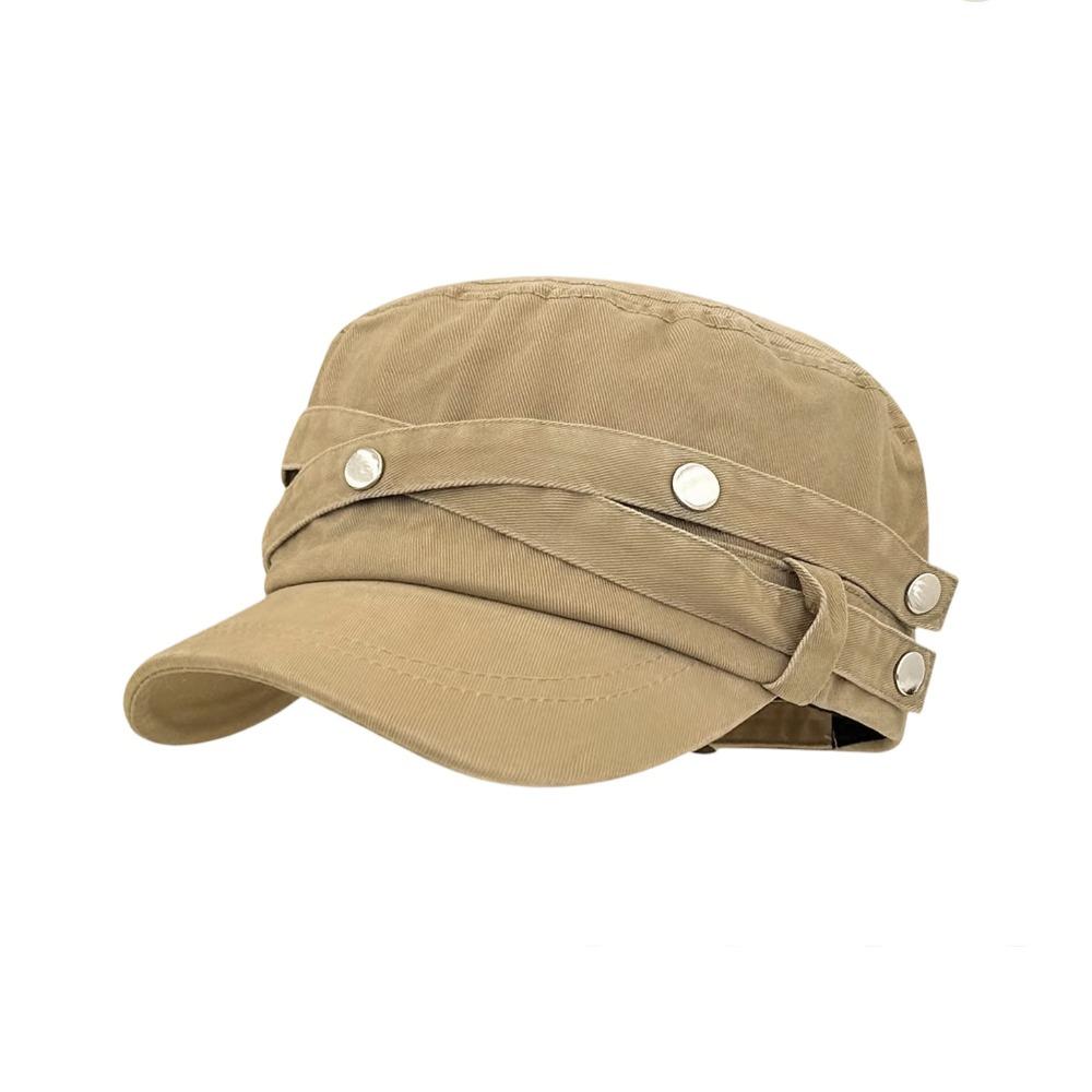 Y2k Rivet Flat Top Hat Spice Girls Retro Baseball Cap Casual Equestrian Hat Ladies