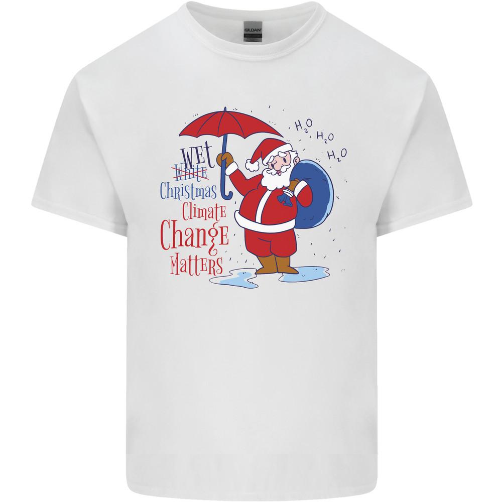 Christmas Climat Change Matters Santa Mens Light Cotton T-Shirt Unisex T-Shirt S