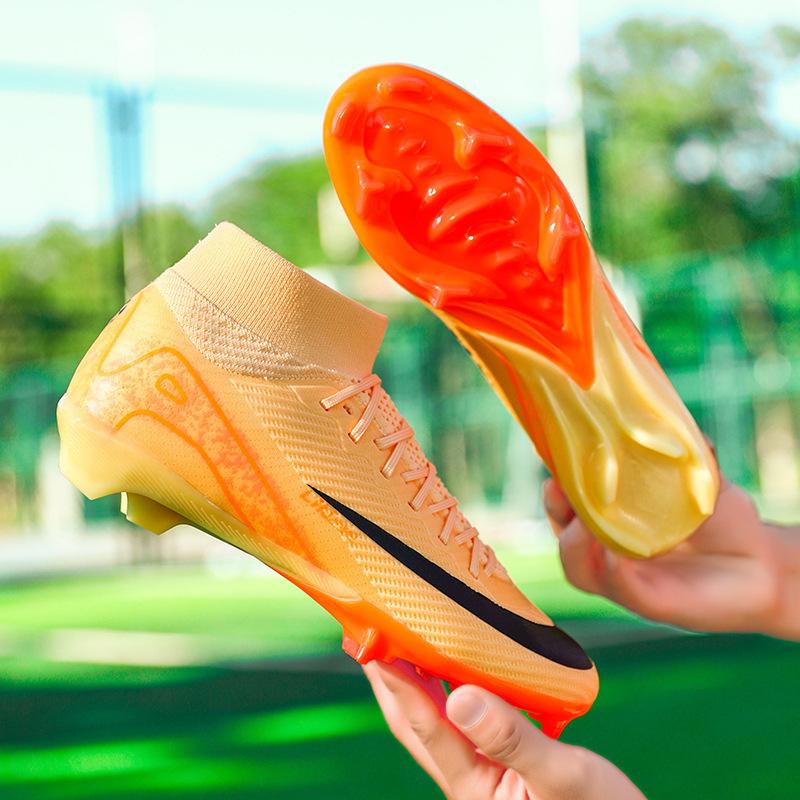 World Cup Football Shoes Men's High-top Teenage Students Women's TF Broken Nails AG Long Nails Competition Training Shoes
