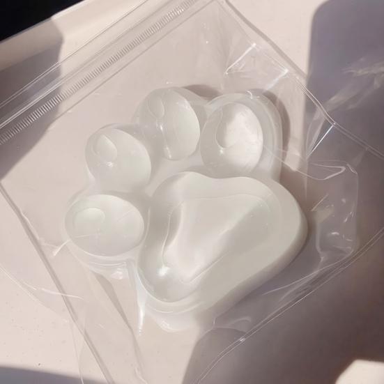 Clear Cat Paw Squeeze Toy Stress Relief Giant Kitten Paw Sensory Toy Soft Stress Ball Animal Claw Pinch Fidget