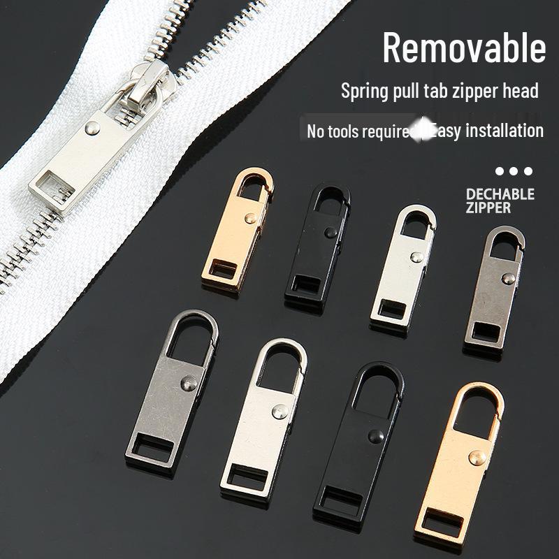 Alloy Replacement Zipper Pull Tab for Backpack and Jacket