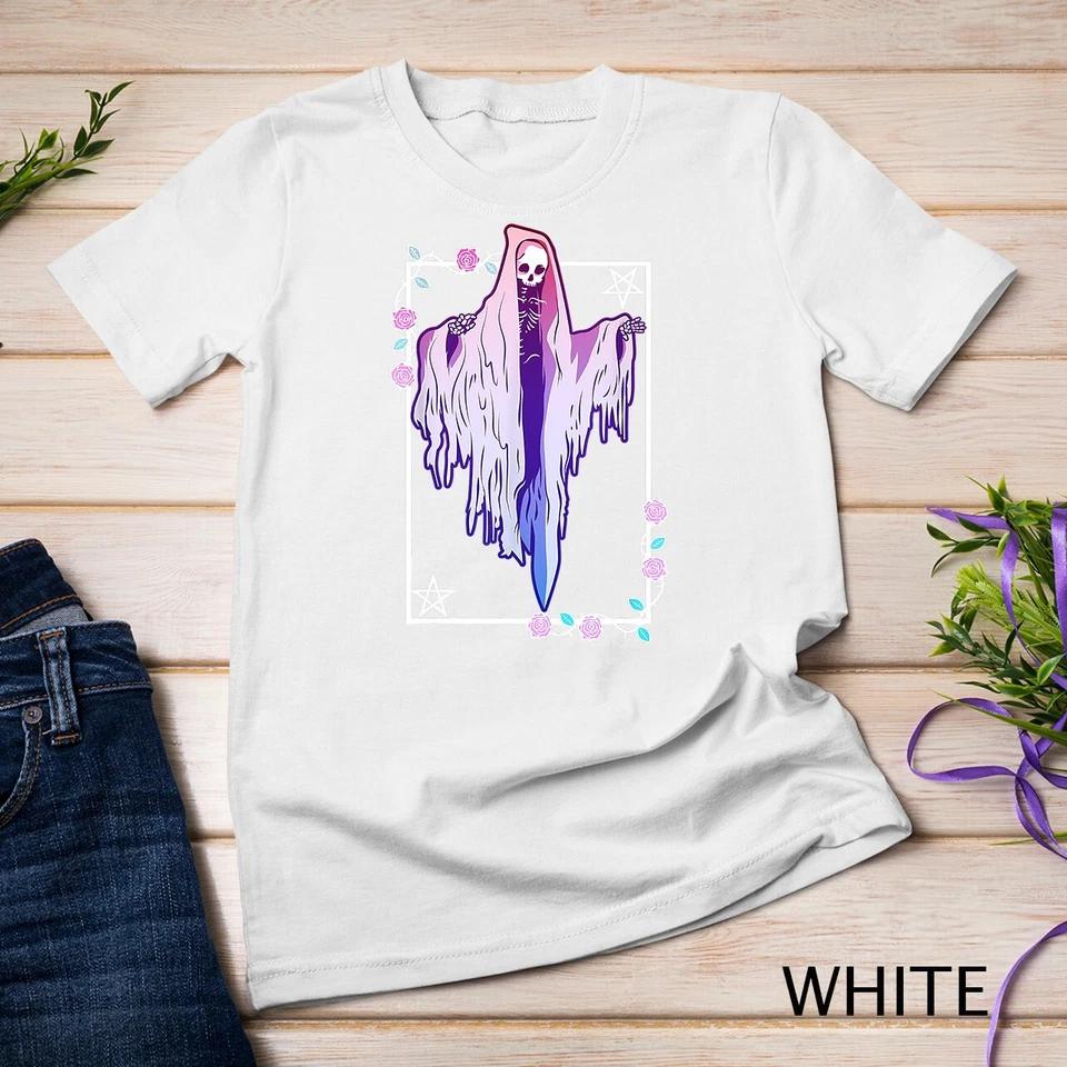 Pastel Goth Ghost Tarot Style T-Shirt Unisex T-shirt 11 S