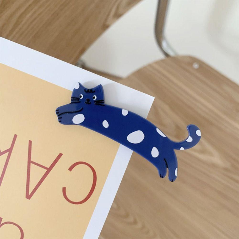 Kawali Cartoon Cat Hair Clip Colorful Pet Acetic Acid Hair Clip Side Clip Acrylic Cat Duckbill Clip Girls