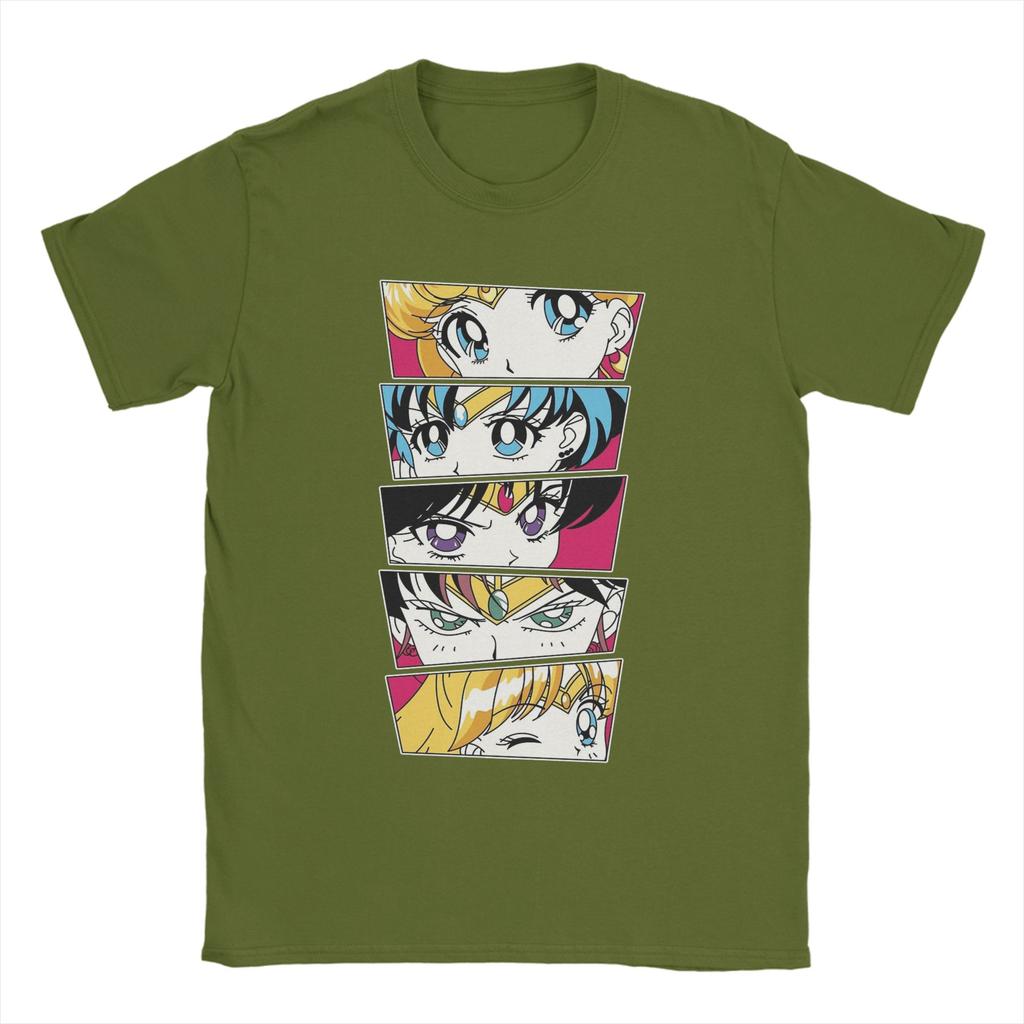 Sailors Moons T Shirts Men Cotton Creative TShirts Crew Neck  Tee Shirt Short Sleeve Clothes Unique