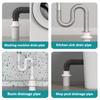 Sealing Plug Ring Sealing Plug Check Valve Basin Drainage Pipe Plastic Gun Gray Red White Anti Odor Kitchen Sink Drainage Pipe