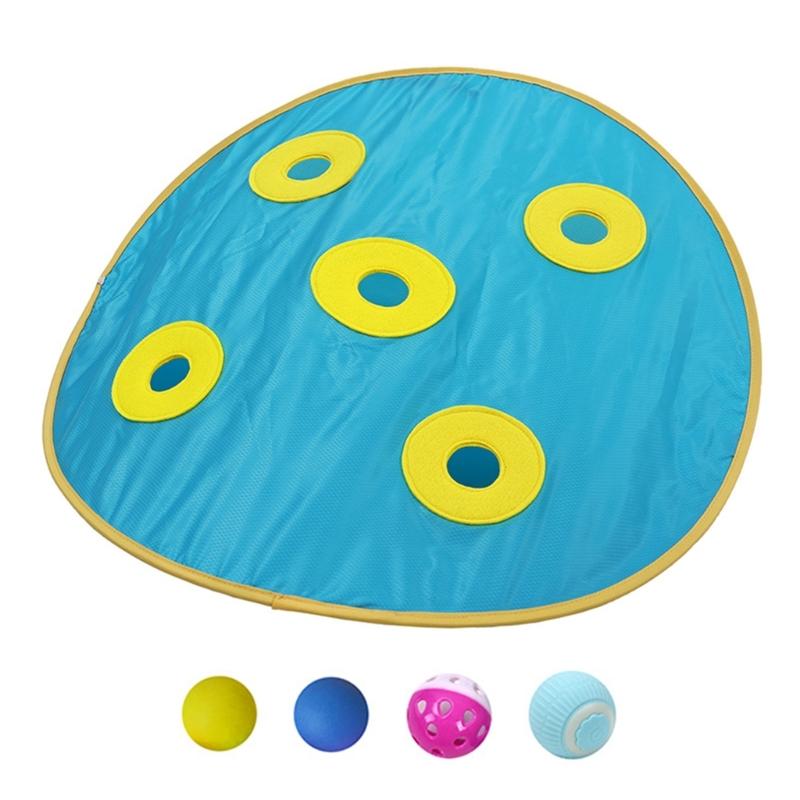 

Interactive Cats Toy,Play Mat with Automatic Motion Ball LED Light Indoor Enrichment Hide and Seek Mouse Catching Game 1
