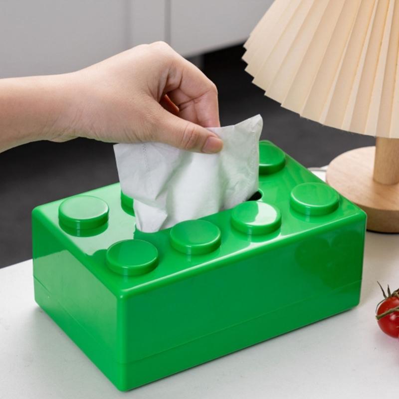 Innovative Brick Design Tissue Holder Multipurpose Desktop Paper Towel Organizer Napkin Dispenser Kitchen Decoration