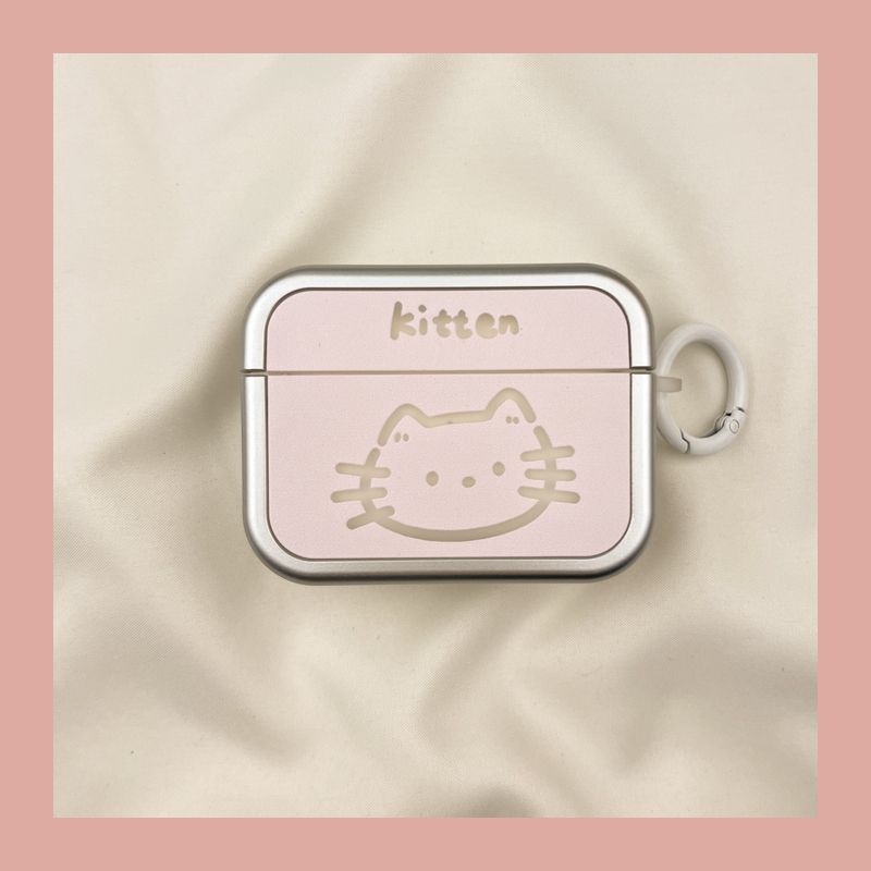 

Чехол для Airpod3 для Apple Pro Чехол для наушников Второе поколение Беспроводной Bluetooth Третье поколение Aipods2 Поколение Airpodpro Четвертое поколение 5 AirPods 3 [Line pink cat] send Hook