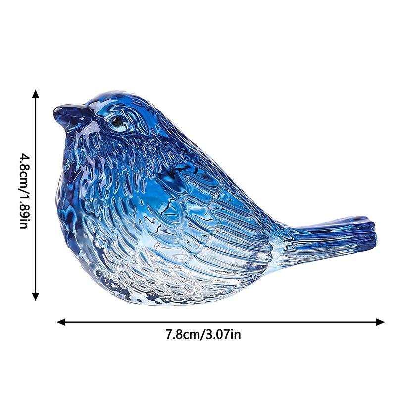 Fuguriner Fuglegaver Til Fugleelskere Kvinner Glass Dyrefigur Samleobjekt For Hjem Hylledekor