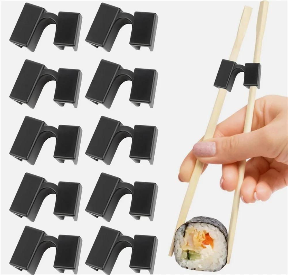10PCS Reusable Chopstick Trainers - Chinese Chopstick Helpers for Beginners Kids Learning Kitchen Tableware Accessories