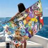 Extra Large Quick Dry Microfiber Beach Towel - Pokemon Design, Super Absorbent & Lightweight