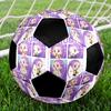 KPop Demon Hunters Tema Storlek 5 Fotboll, Lämplig för Både Inomhus- och Utomhusmatcher, en Gåva Lämplig för Alla.