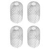Rain Leaf Gutters Roof Guard Filters 3 Inch Expand Aluminum Strainer Stops Blockage Leaf Drains Debris Drain Net Gutter Cover