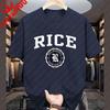 Rice University Established 1912 Casual Funny T Shirt Streetwear Cotton Crewneck Classics Personality Unisexs Sports Top T Shirts