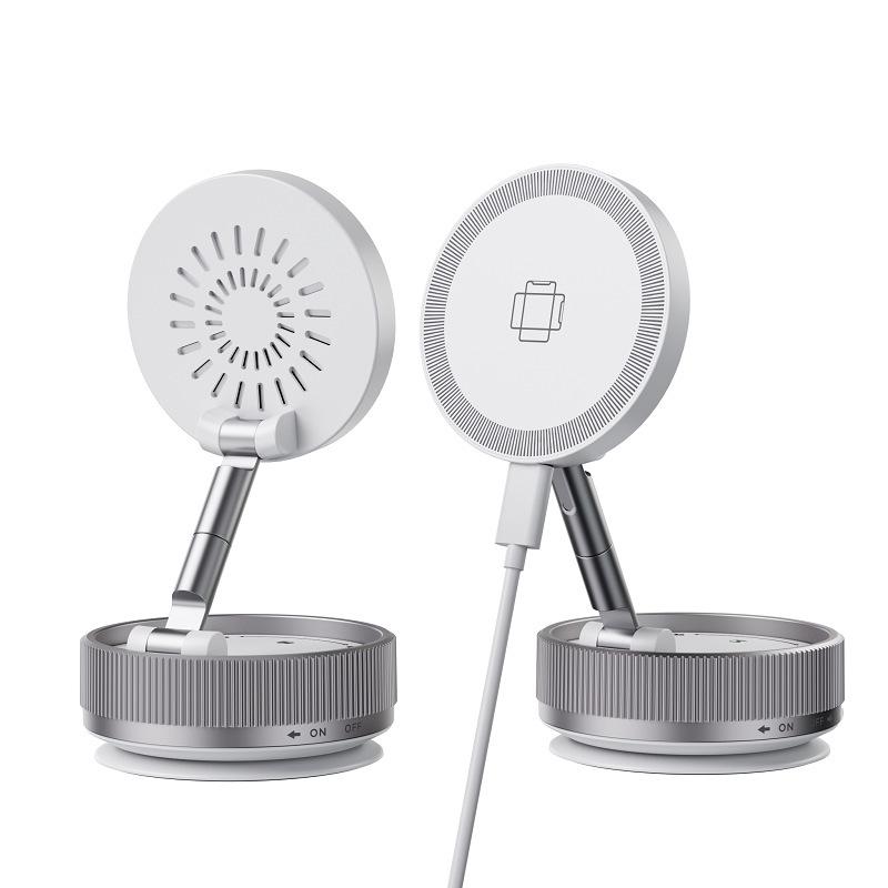 15W Fast Charging Magnetic Wireless Car Phone Holder for Dashboard Use