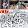 Car Engine Sump Oil Drain Seal Gasket 14mm Hole Nut Washer for Honda Engine Oil Sump Aluminium Seal Gasket Auto Parts 10/50PCS