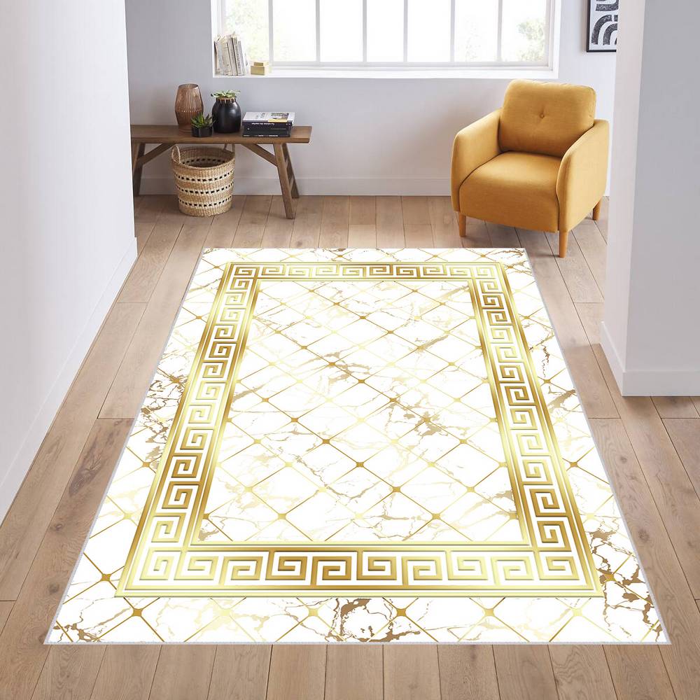 

Моющийся ковер Rovigo Home с принтом RVG1886-SM036 50X80 белый