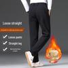 Men's Thickened Fleece-Lined Lambswool Winter Sweatpants - Warm Cotton Outerwear Pants, 86