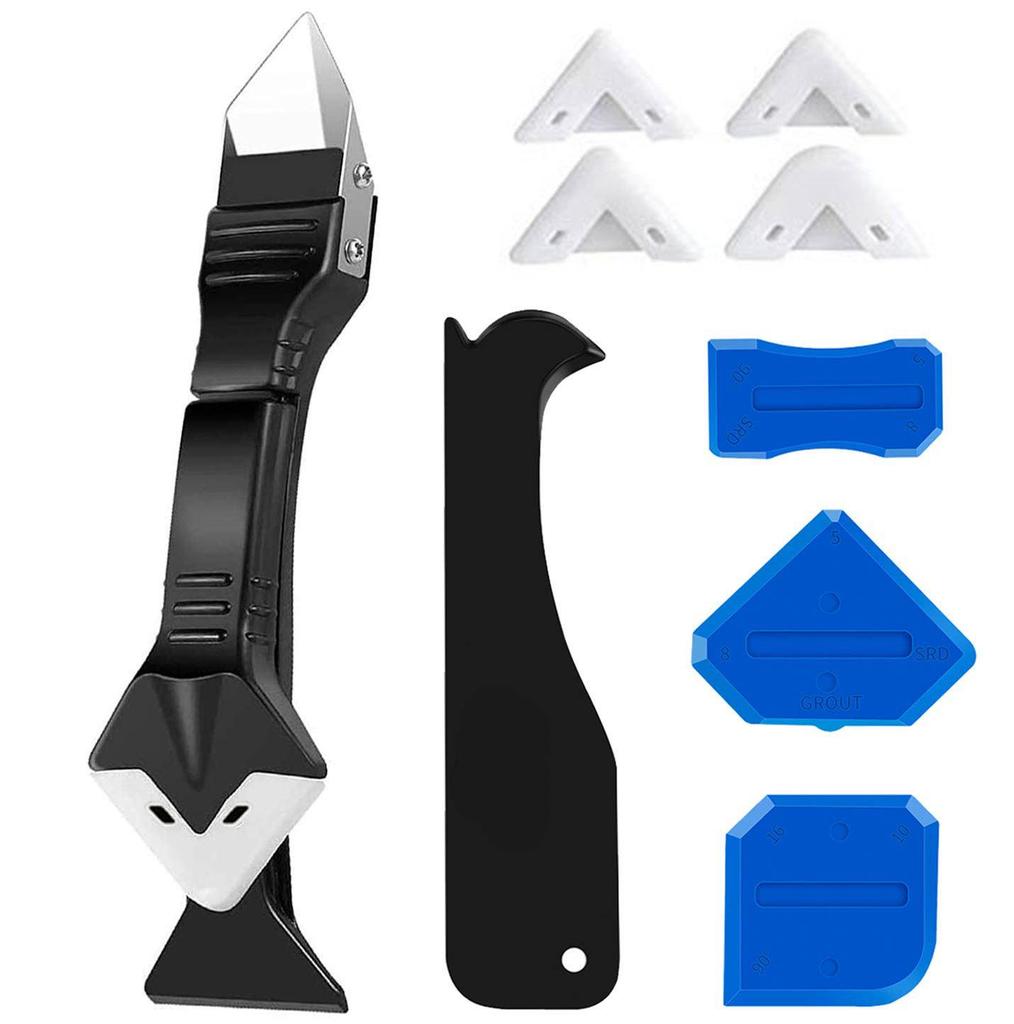 3-in-1 Silicone Caulking Tool: Multifunctional Scraper & Glue Removal Knife