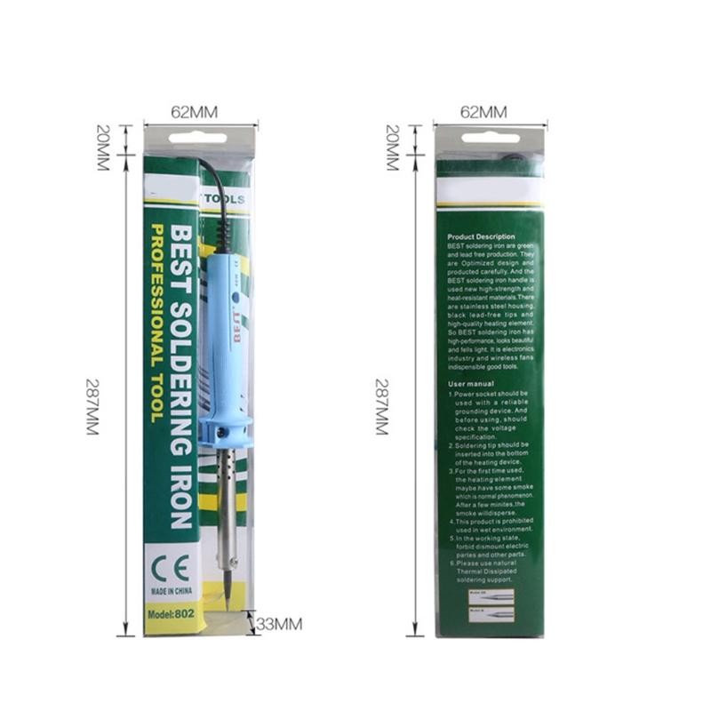 Lead-free External Heating Soldering Iron for Circuit Board and Fields Repair Pyrography Carving Words European Standard