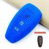 3 Button Silicone Car Remote Key Fob Cover Case For Ford Ranger C-Max S-Max Focus Mk3 Galaxy Mondeo Transit Tourneo Custom